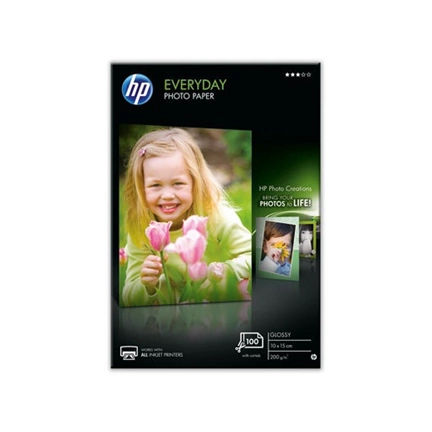 PHOTO PAPER HP EVERYDAY GLOSSY 10x15cm 100lap