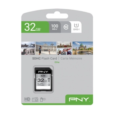 PNY Elite U1 SDHC V10 100MB/s 32GB