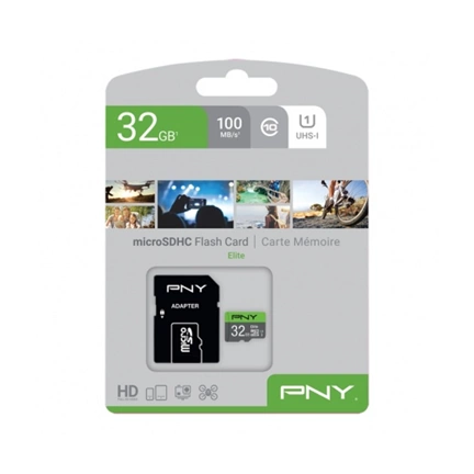 PNY Elite microSDHC 32GB Class 10 UHS-I 85MB/s + SD adapter