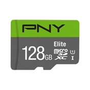 PNY Elite microSDXC 128GB Class 10 UHS-I 100MB/s + SD adapter