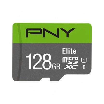PNY Elite microSDXC 128GB Class 10 UHS-I 100MB/s + SD adapter