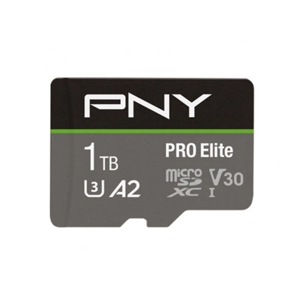 PNY Pro Elite microSDXC 1TB Class 10 UHS-I U3 100MB/s + SD adapter