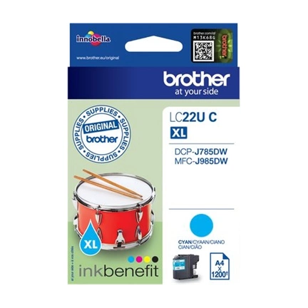 Patron Brother LC-22UC, ciánkék