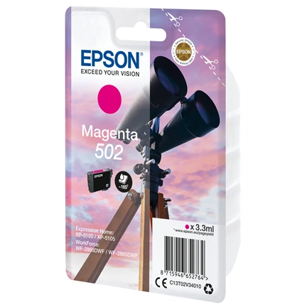 Patron Epson BINOCULARS SINGLEPACK MAGENTA 502 3.3 ML magenta