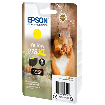 Patron Epson SINGLEPACK YELLOW 378XL CLARIA PHOTO HD sárga