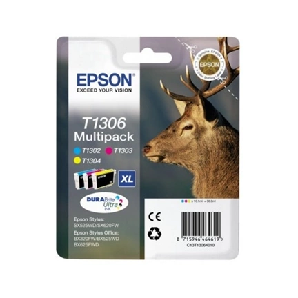 Patron Epson T1306 MultiPack | Stylus SX525WD/BX305F/BX320FW/BX625FWD készlet