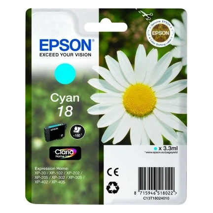 Patron Epson T1802 Cyan Claria