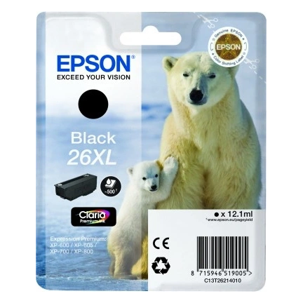 Patron Epson T2621 XL Black Claria 12,2ml