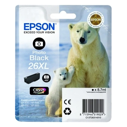 Patron Epson T2631 XL Photo Black Claria 8,7ml