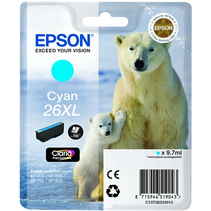 Patron Epson T2632 XL Cyan Claria 9,7ml