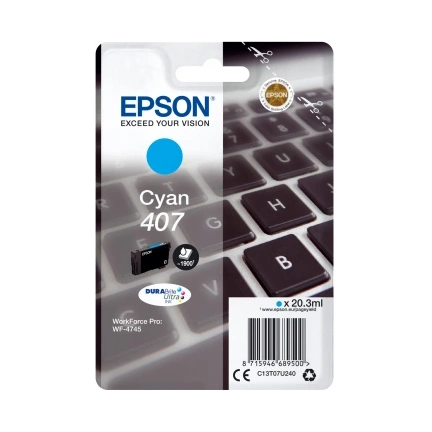 Patron Epson WF-4745 SERIES INK CARTRIDGE L Cyan (C13T07U240)