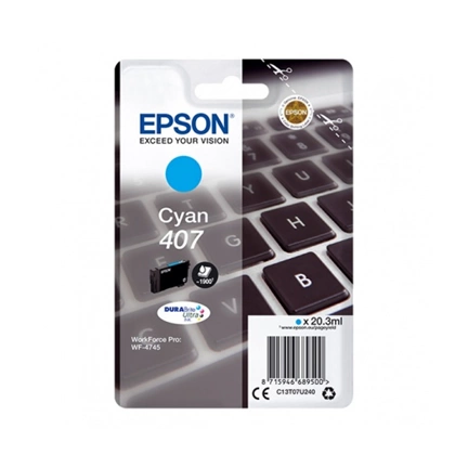 Patron Epson WF-4745 SERIES INK CARTRIDGE L Cyan (C13T07U240)