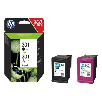 Patron HP (301) N9J72AE kombinált fekete/háromszínű tintapatron csomag