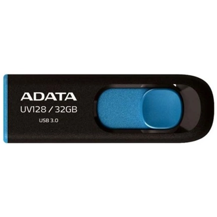 Pendrive 64GB Adata UV128 Fekete-Kék USB3.0