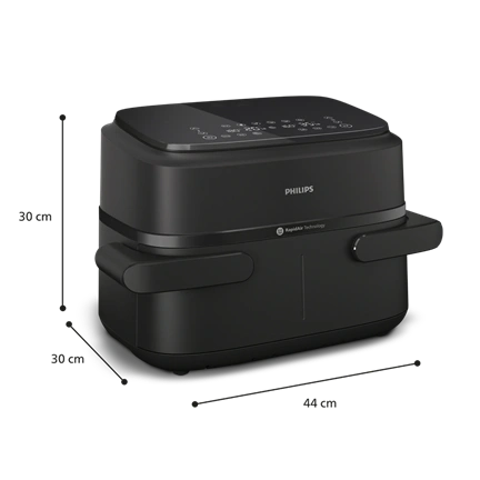 Philips Airfryer 1000 DualBasket NA150/00 forrólevegős sütő
