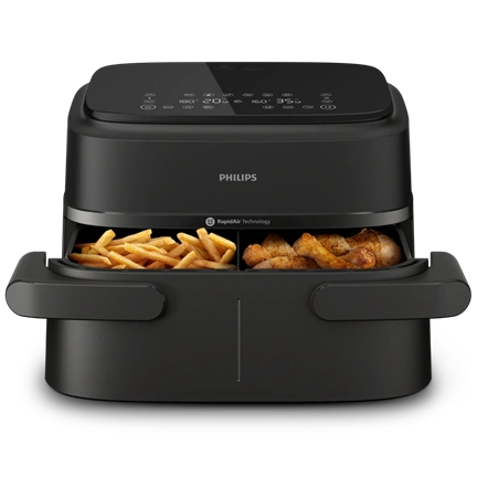 Philips Airfryer 1000 DualBasket NA150/00 forrólevegős sütő