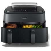 Philips Airfryer 5000 DualBasket NA550/00 forrólevegős sütő