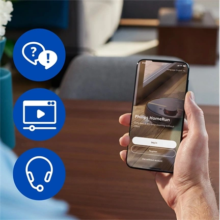 Philips HomeRun 5000 Aqua XU5100/10 robotporszívó és -felmosó, dokkoló- és ürítőállomással