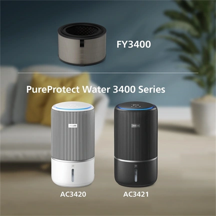 Philips NanoProtect 3400 FY3400/30 2 az 1-ben Hepa és aktív szénszűrő