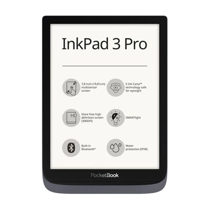 PocketBook Inkpad 3 Pro metálszürke