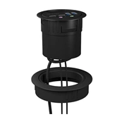 RAIDSONIC Adapter for 60 mm table hubs to 80 mm feedthrough