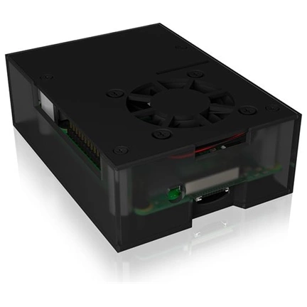 RAIDSONIC IB-RP109 Icy Box Raspberry Pi 4 Ház hűtővel - fekete