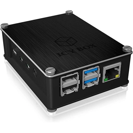 RAIDSONIC IB-RP110 Icy Box Raspberry Pi 4 Ház - fekete