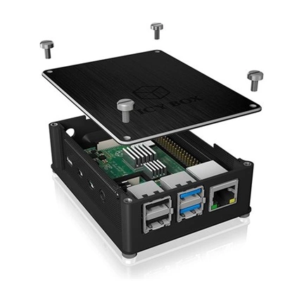 RAIDSONIC IB-RP110 Icy Box Raspberry Pi 4 Ház - fekete