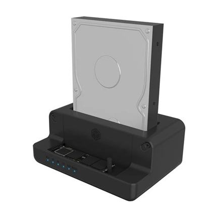 RAIDSONIC Icy Box Docking & Clonstation for M.2 NVMe SSD & 2,5"/3,5" SATA SSD/HDD