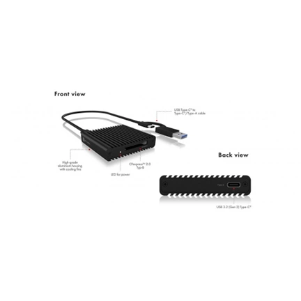 RAIDSONIC Icy Box IB-CR404-C31 CFexpress USB 3.2 Gen 2 Type-A/C