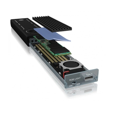 RAIDSONIC Icy Box IB-G1826MF-C31 External Type-C gaming enclosure for M.2 NVMe SSD