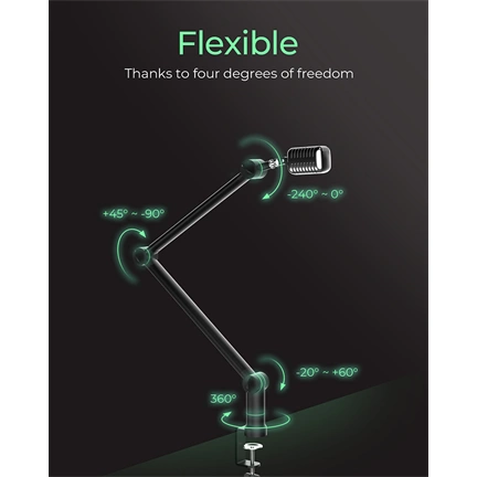 RAIDSONIC Icy Box IB-MAG103B-T Professional microphone boom arm