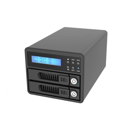 RAIDSONIC RAIDON GR3680-BA31 RAID subsystem for 2x 2.5" or 2x 3.5" SATA HDD/SSD, RAID 0, 1 Black