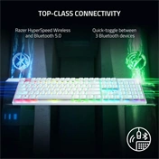 RAZER DeathStalker V2 Pro (Purple Switch) White edition - US