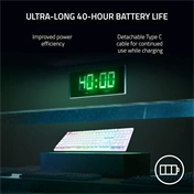 RAZER DeathStalker V2 Pro (Purple Switch) White edition - US