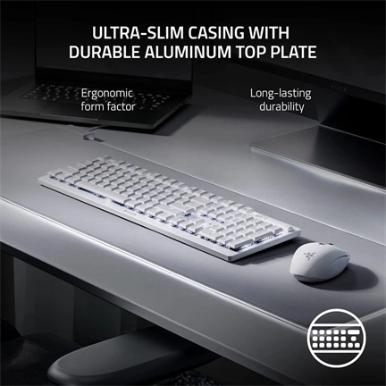 RAZER DeathStalker V2 Pro (Purple Switch) White edition - US