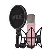 RODE NT1 Signature Series kondenzátor stúdió mikrofon csomag, rózsaszín