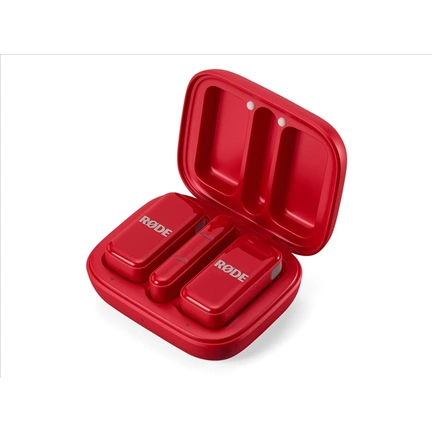 RODE Wireless Micro-C két csatornás kompakt vezeték nélküli mikrofon (USB-C), piros