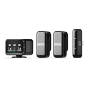 RODE Wireless Micro Camera Kit két csatornás kompakt vezeték nélküli mikrofon (USB-C), fekete