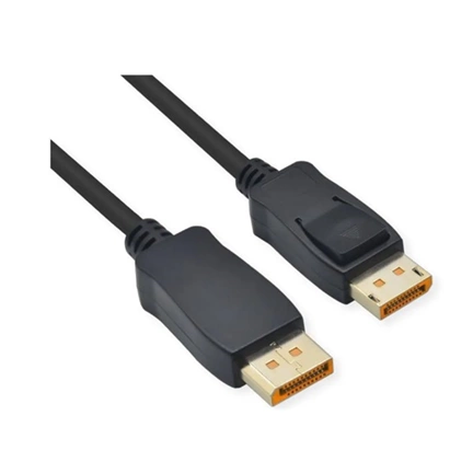 ROLINE Kábel DisplayPort 2.1 DP - DP, 10k@60Hz, HDR, 54Gbit/s, UHBR13.5, M/M,  5m, fekete