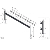 ROLINE LCD-híd 2x3db 22"-es LCD monitorhoz, rögzíthető