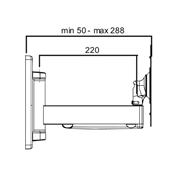 ROLINE LCD TV/MONITOR fali tartó 1karos