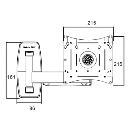 ROLINE LCD TV/MONITOR fali tartó 1karos