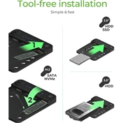 Raidsonic IB-2913MCL-C31 Docking Station Black