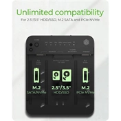 Raidsonic IB-2913MCL-C31 Docking Station Black