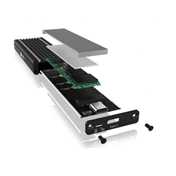 Raidsonic ICY BOX IB-1824ML-C31 USB Type-C Enclosure for M.2 NVMe SSD - RGB illuminated Raidsonic ICY BOX IB-1824ML-C31 USB Type-C Enclosure for M.2 NVMe SSD - RGB illuminated