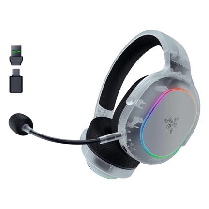 Razer Barracuda X Chroma headset játékhoz, 2,4GHz + BT, Phantom White