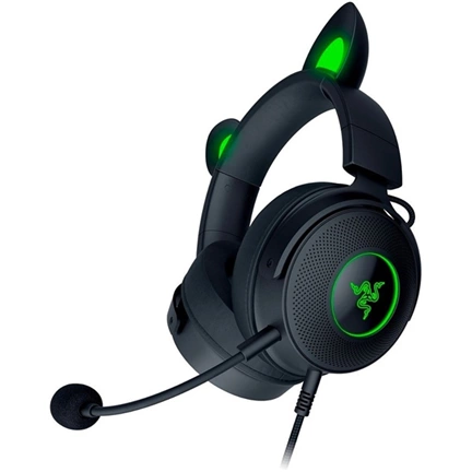 Razer Kraken Kitty V2 Pro, Gaming Wired Headset, Razer Chroma RGB, Stream Reactive Lighting, Docked Mode, 50 mm audio dr
