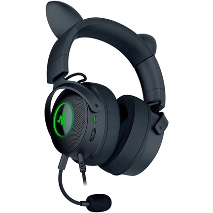Razer Kraken Kitty V2 Pro, Gaming Wired Headset, Razer Chroma RGB, Stream Reactive Lighting, Docked Mode, 50 mm audio dr