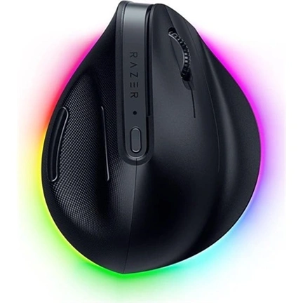 Razer Pro Click V2 Vertical - gaming egér, függőleges, ergonomikus, 6 gombos, RGB, 2,4GHz + Bluetooth + USB-C, 30000dpi